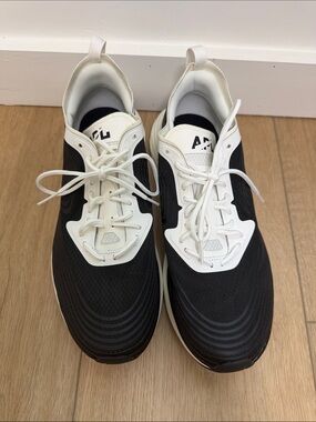APL Men's Black and White Low-Top Sneakers